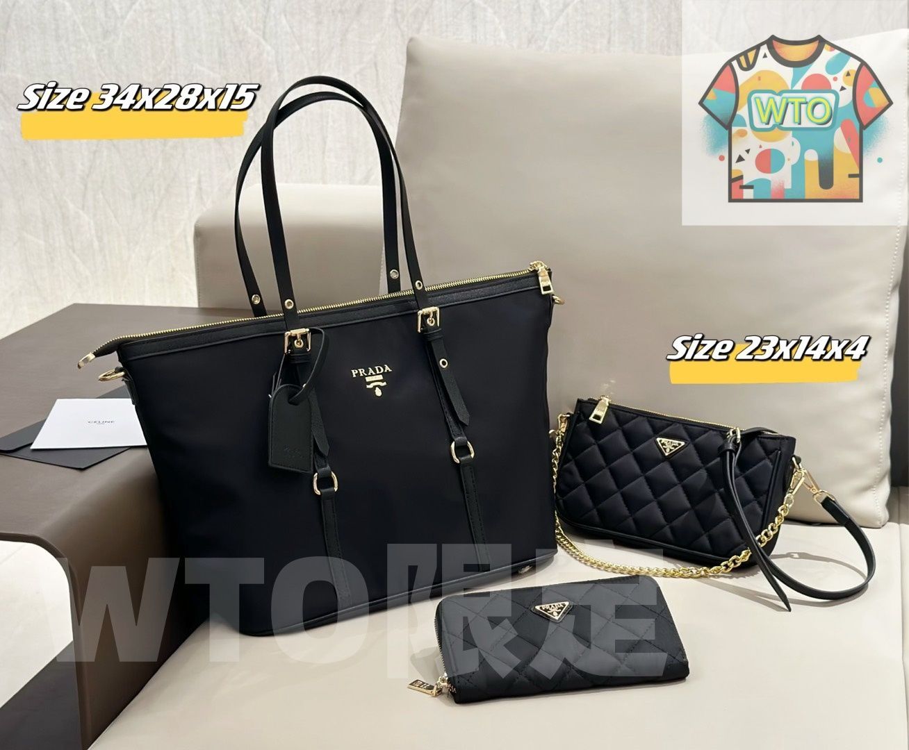 プラダ　セット 今日WTO】Prada プラダ 組み合わせパック 三つの割引価格-WTO輸2