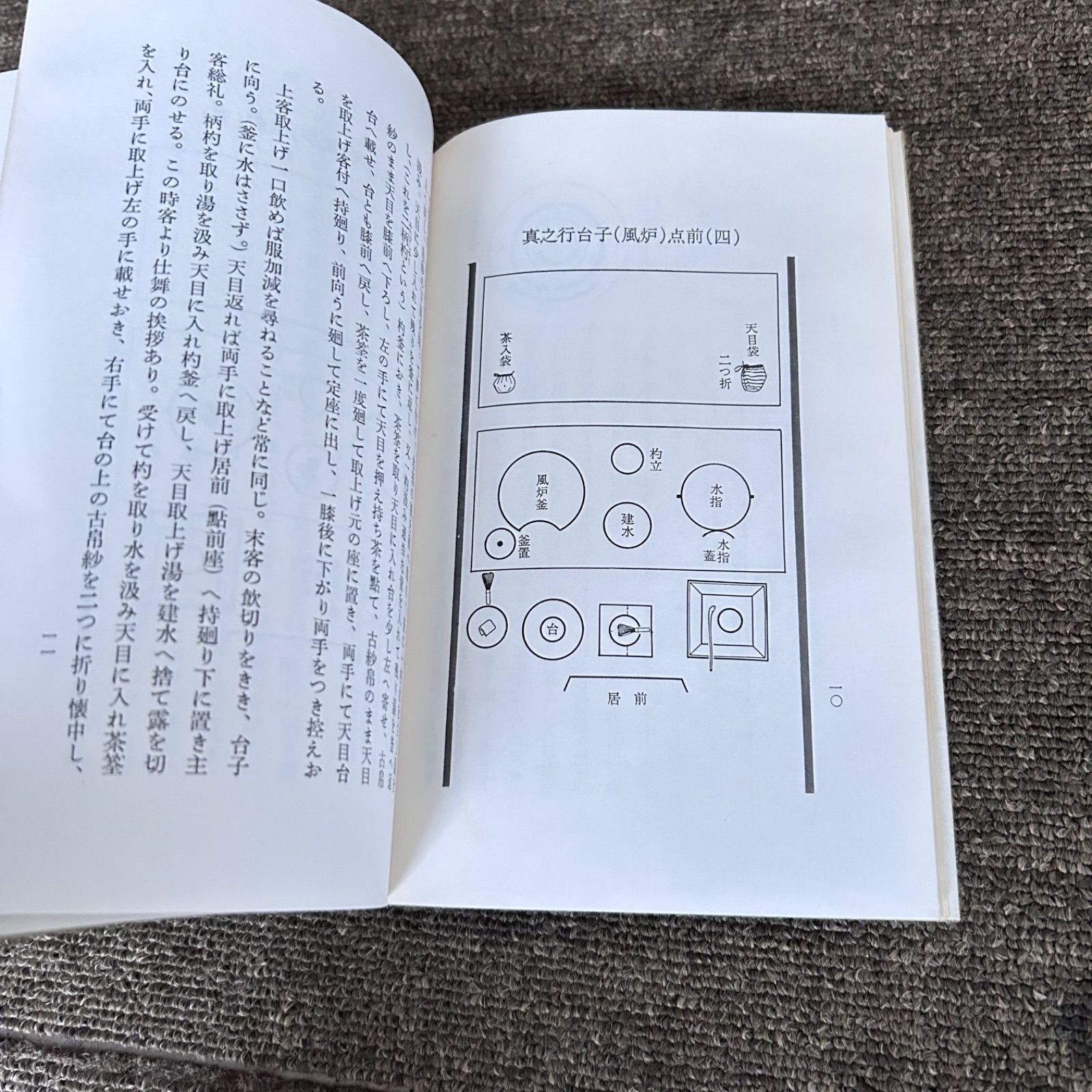 状態良好 真之行台子伝書 大日本茶道学会 田中仙翁 中丸盆