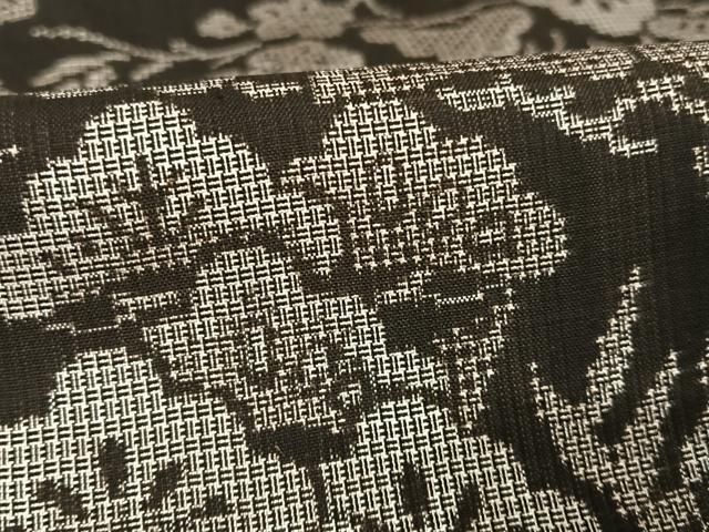 平和屋着物○本場大島紬 割込絣 松竹梅 正絹 逸品 未使用 AAAU0037np