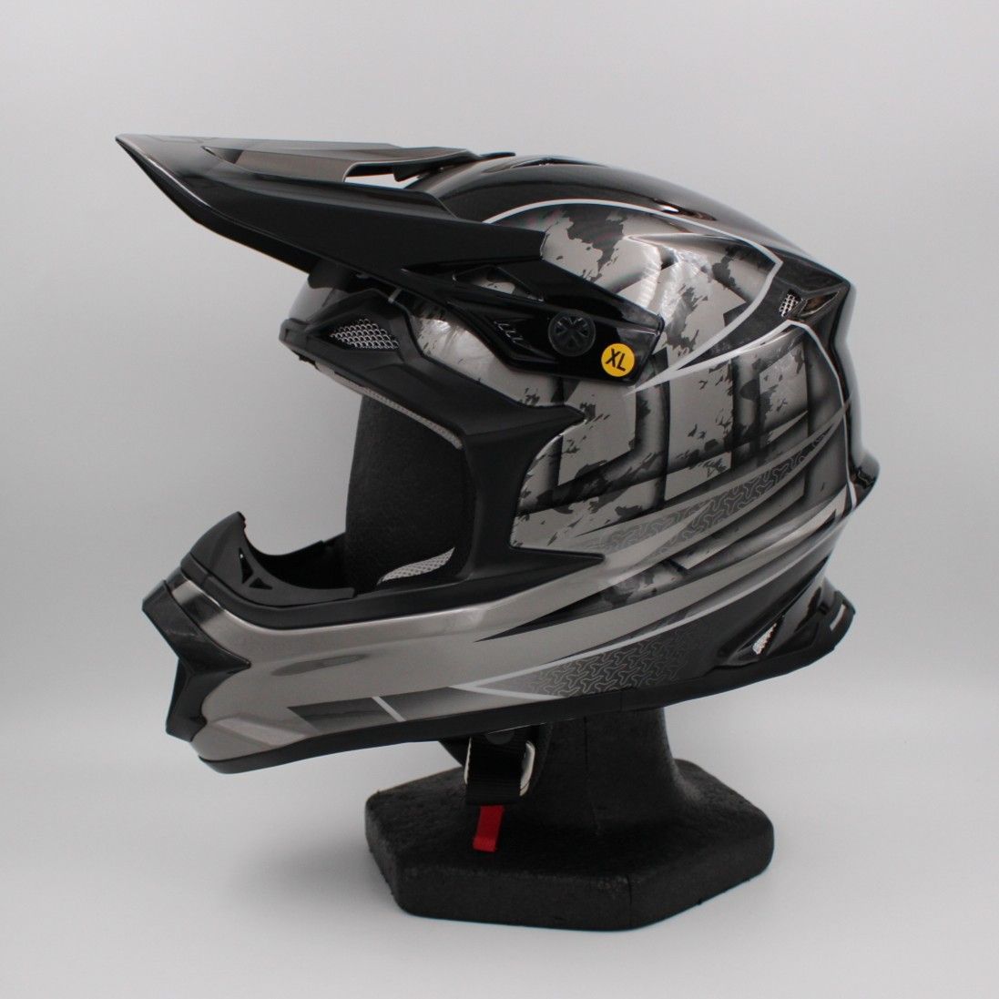 ZEALOT マッドジャンパー2 CARBON HYBRID GRAPHIC GRAY METALLIC XLサイズ MJC0012 オフロードヘルメット