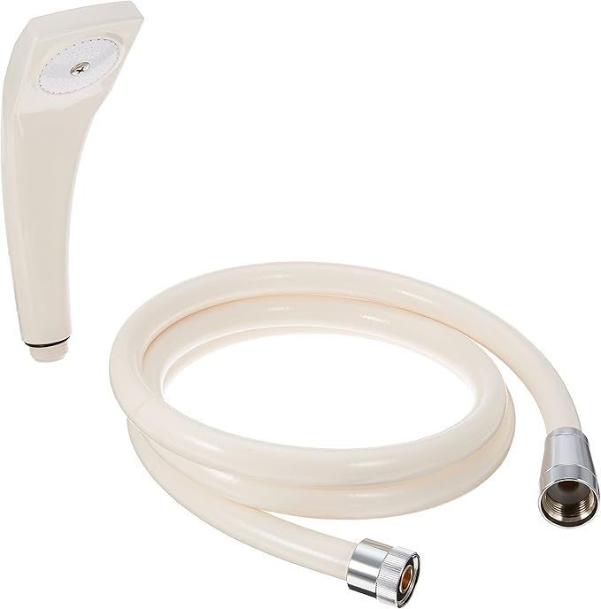 【在庫処分】SANEI シャワーセット ホウイト アダプター付き ねじれない回転式ホース1.6ｍ PS39-CTA-WW