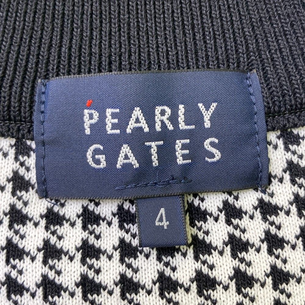 サイズ：4 PEARLY GATES パーリーゲイツ ニットジャケット 千鳥