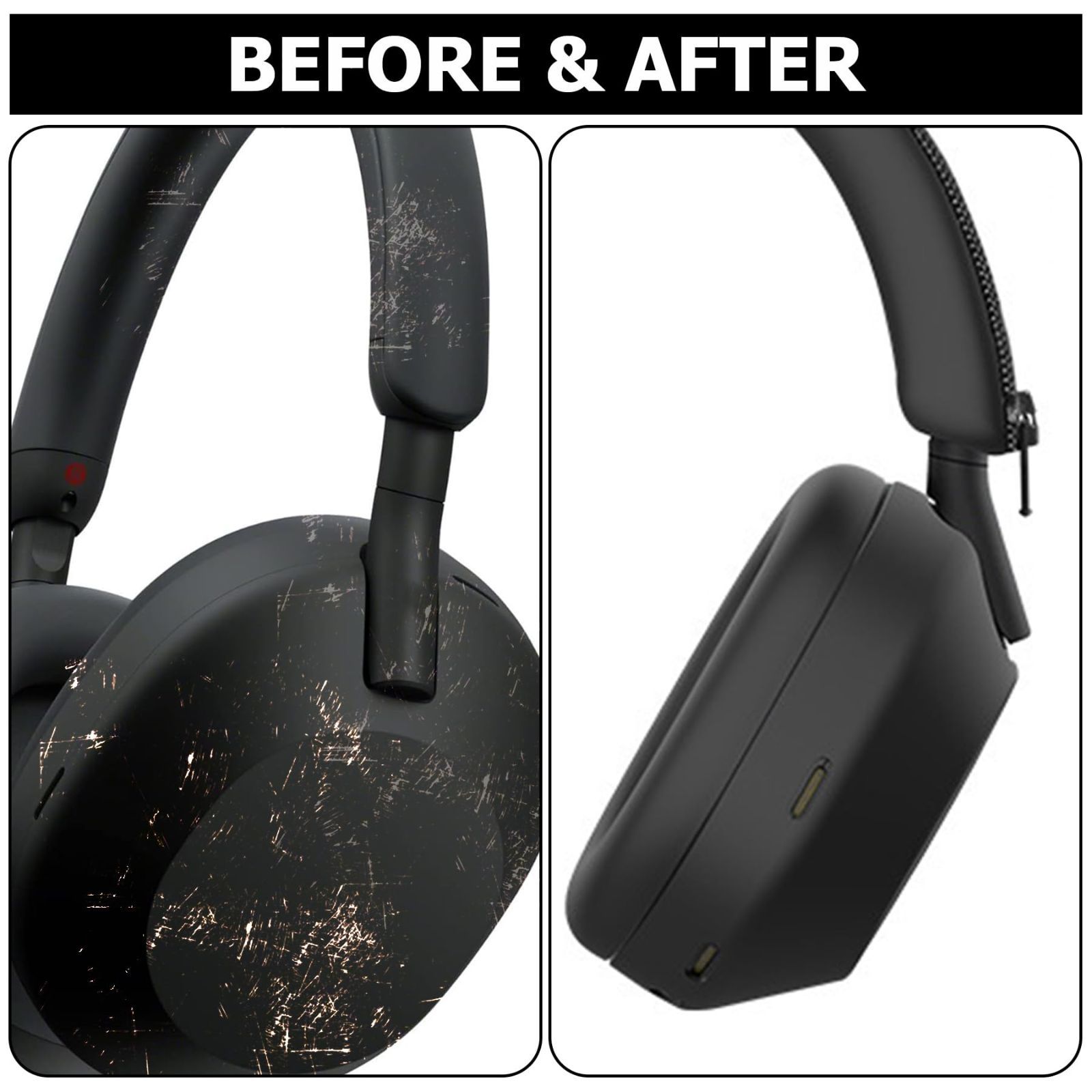 人気商品】WH-1000XM5用 - Sony ソフトシリコンイヤーパッド