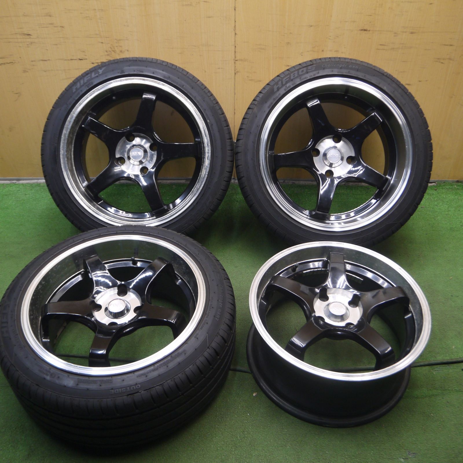 送料無料* 4本価格☆ANKA 215/45R17 225/45R17 ハイフライ HF805 17 