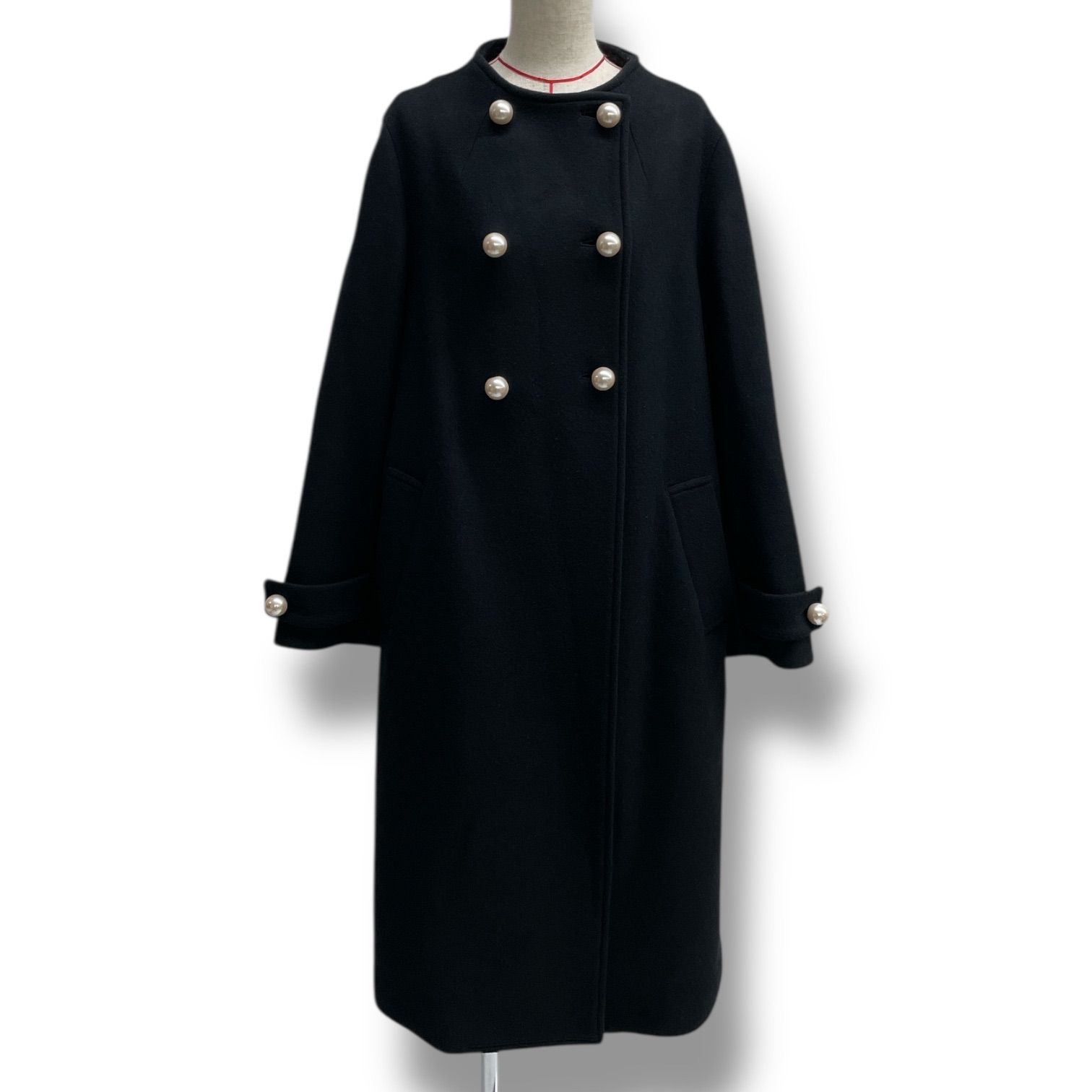 新品タグ付き/Stina closet/パールボタン/コート STINA closet スティナ クローゼット Pearl button coat パールボタン