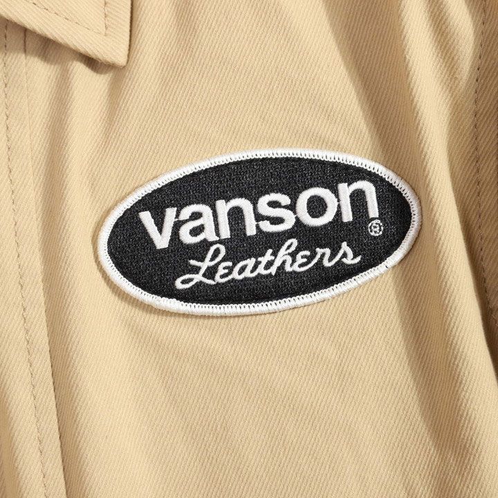 VANSON バンソン ストレッチ コットンジャケット VS23106S ベージュ