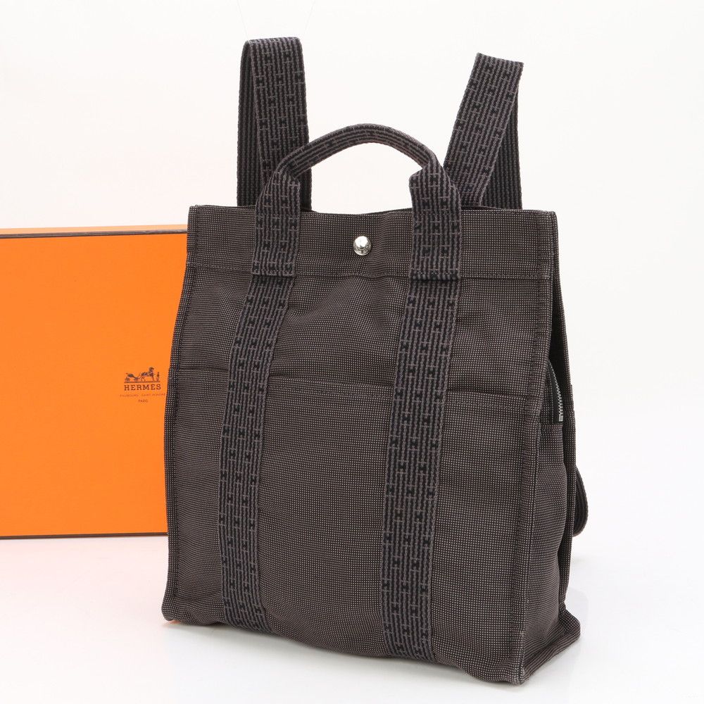 【カデナ付き】HERMES エルメス エールライン リュック サックアド 黒 楽天市場】エルメス HERMES エールライン アドPM リュックサック