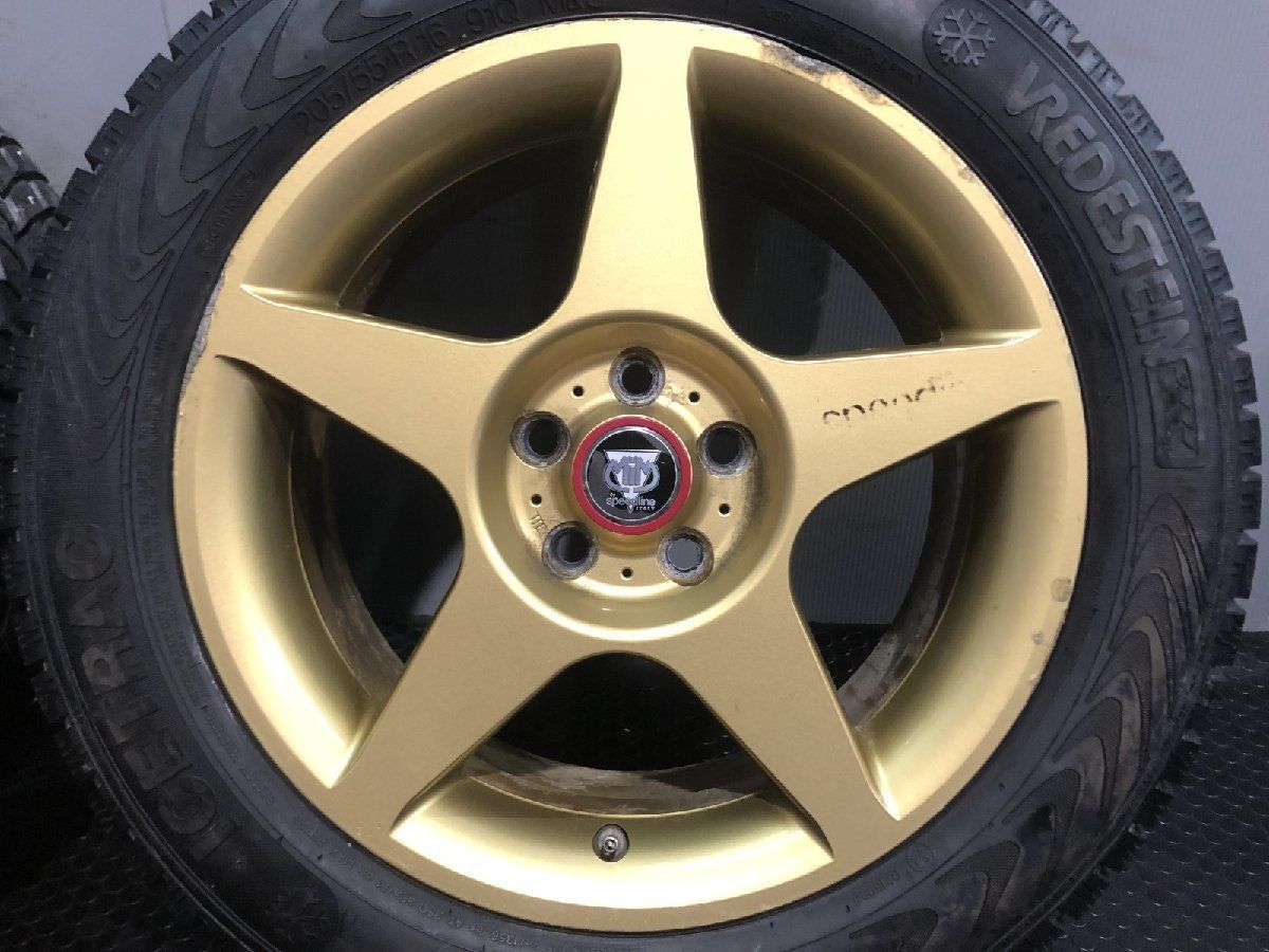 SPEEDLINE/16インチホイール4本セット　ゴールド　7J　5H　PCD100　太田 スバル車 speedline ホイール 16インチ 7J 5穴 PCD 100 オフセット48