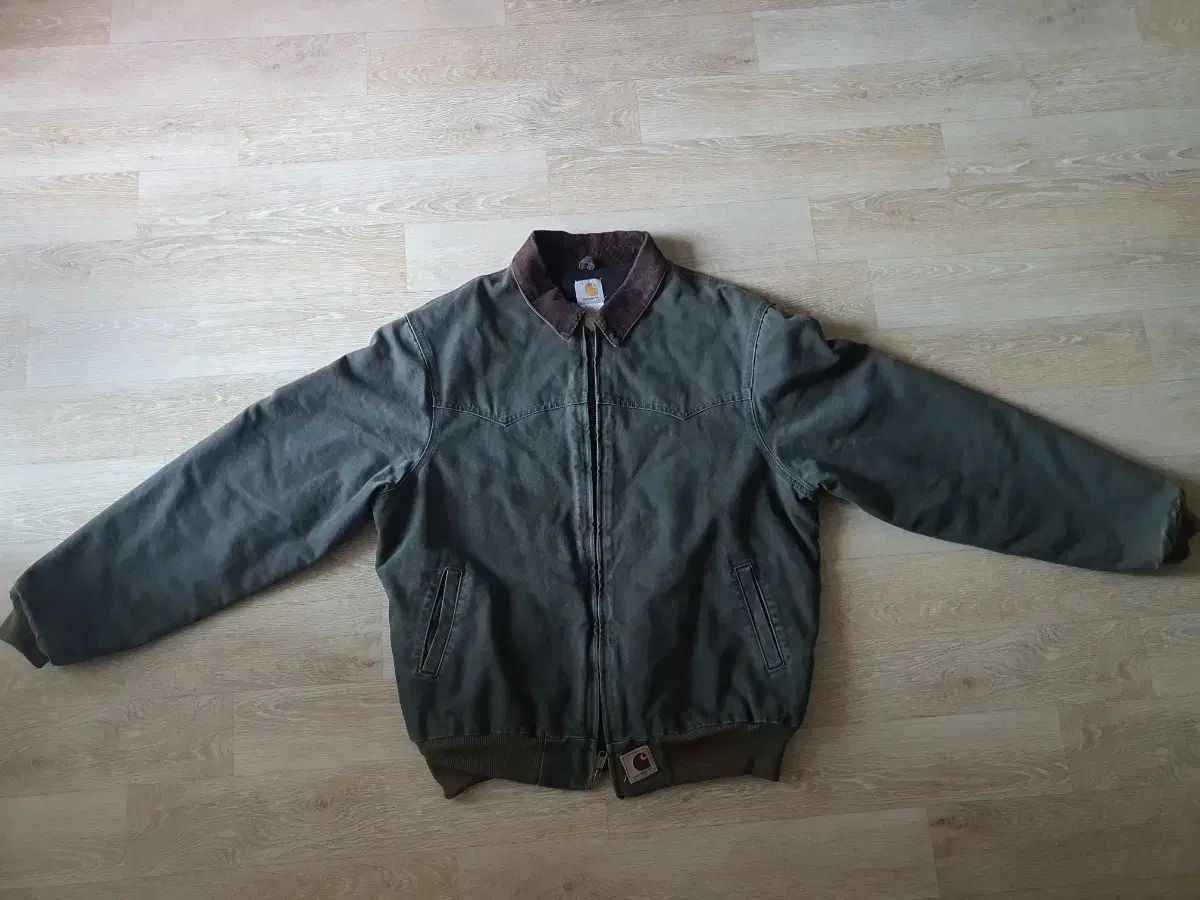 Carhartt サンタフェジャケット J14MOSモスグリーン 2000年生産 Vintage Carhartt J14 MOS Green Santa Fe Canvas Quilt Lined