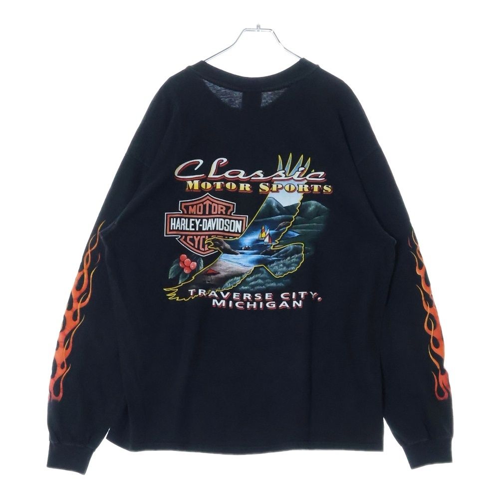 90s USA製 Harley-Davidson ロンT ファイヤー イーグル 90s USA製 Harley-Davidson ロンT ファイヤー イーグル|mercari