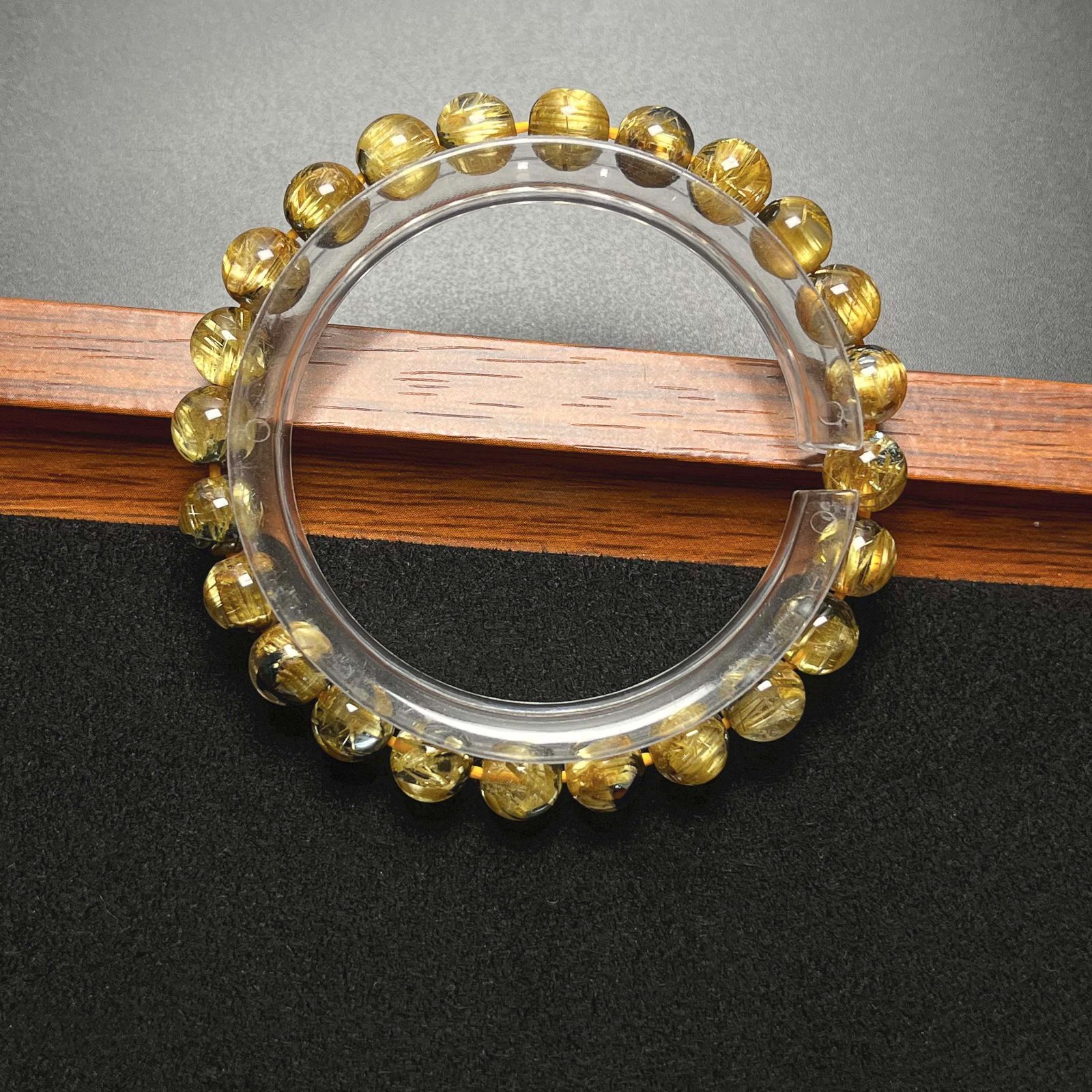 黄金針水晶 金運