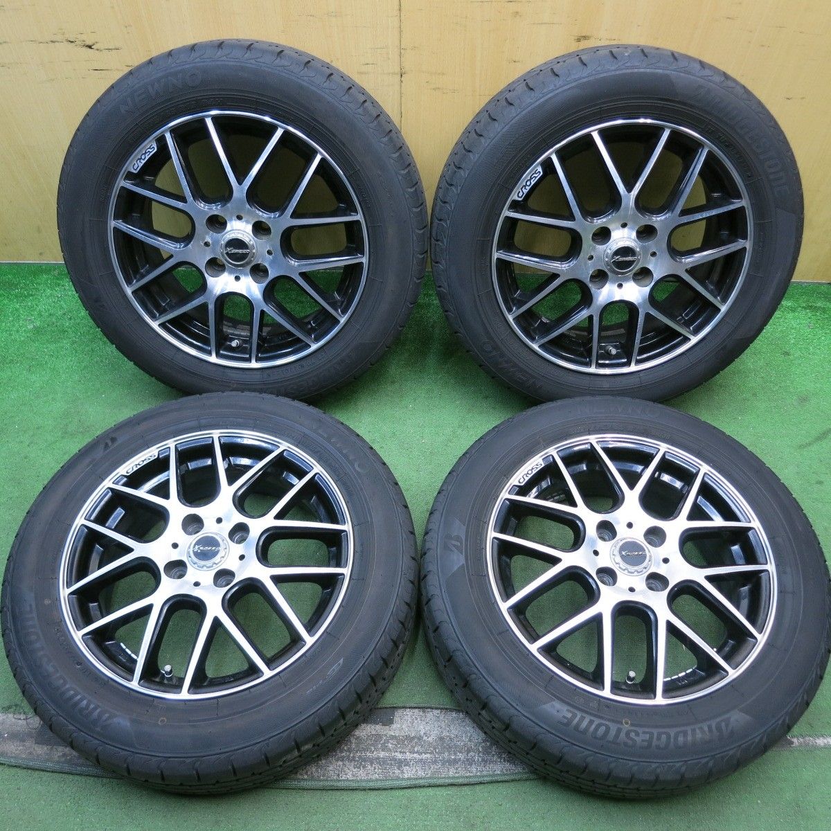 バリ溝 23年 8.5分 175 65R15 ブリヂストン NEWNO X CROSS SPEED クロススピード 15インチ ニューノ PCD100 4H 5092704HAノ