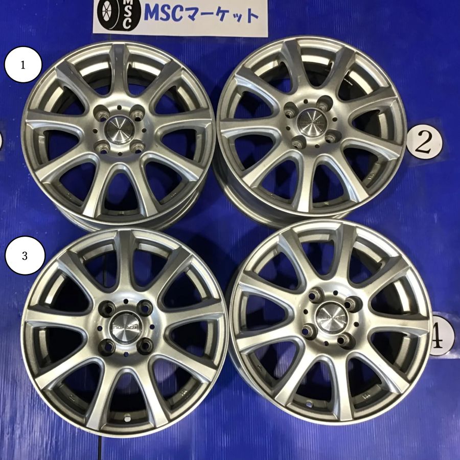 14インチ アルミホイール DUNLOP DUFACT 5.5J 4H 4本