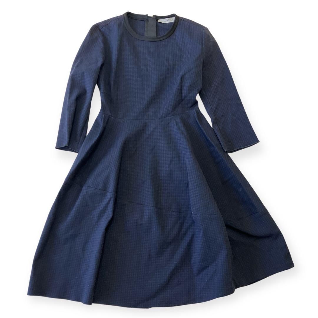 MARELLA マレーラ ワンピース ドレス 長袖 千鳥 maxmara XL