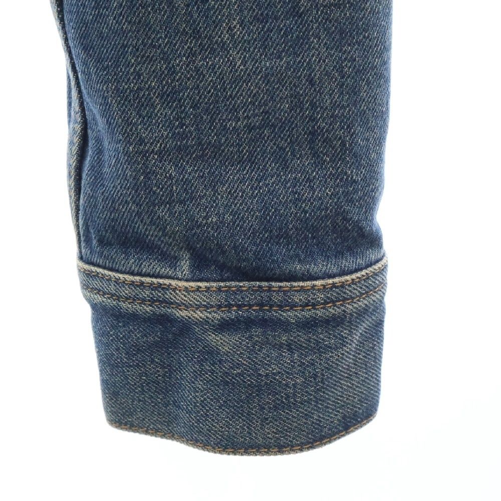 CELINE ロゴ刺繍 ダークユニオン ウォッシュデニムジャケット CELINE (セリーヌ) 20AW バックロゴ刺繍 ダークユニオン