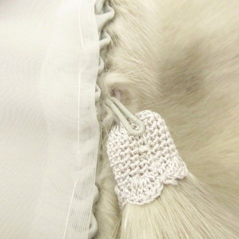 【美品】SAGA MINK サファイア 銀サガ ストール ショール グレー 着物 サガミンク SAGA MINK タグ付き 金サガ サファイアミンク