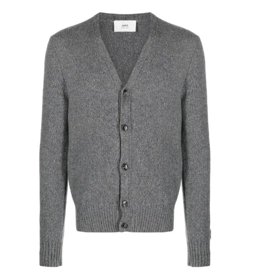 L アミ 톤온톤 メンズ カシミア カーディガン