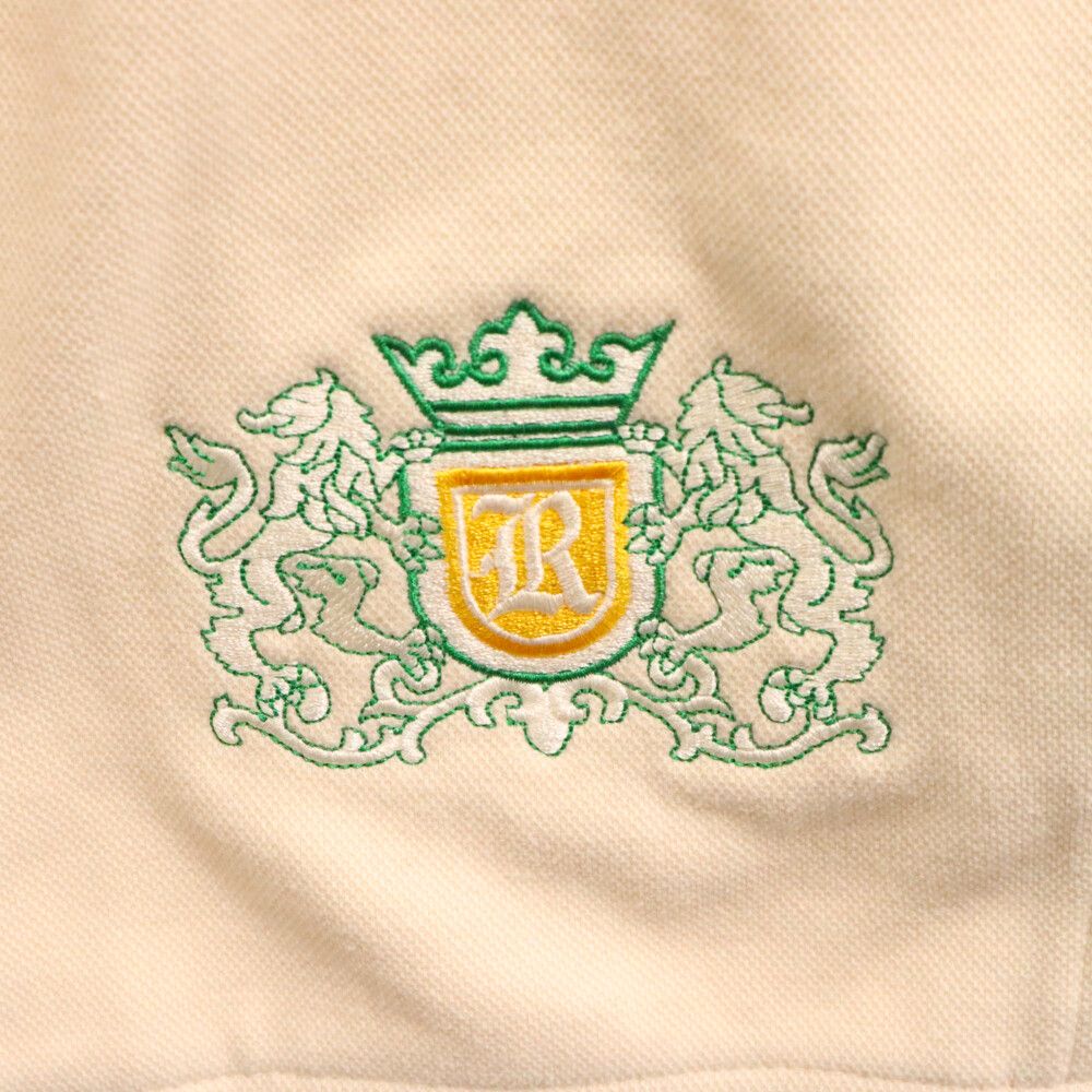 RHUDE ルード ドローストリング スウェットハーフパンツ アイボリー ロゴ刺繍 ショーツ ショートパンツ RHUDE (ルード) ドローストリング スウェットハーフパンツ アイボリー