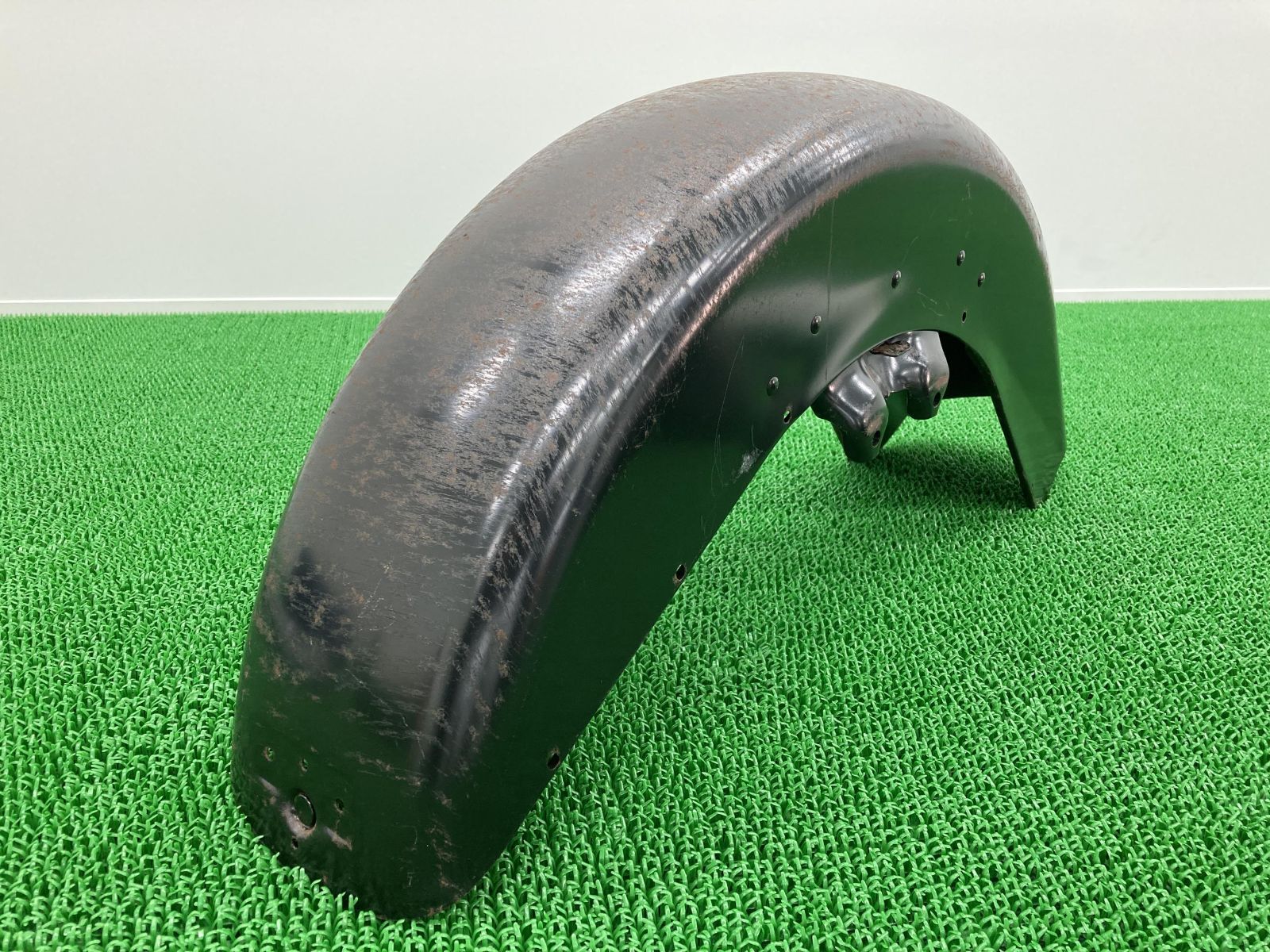 FLH80 フロントフェンダー 黒 ハーレー 純正 中古 バイク 部品 ショベル エレクトラグライド ペイント素材に 凹みなし 品薄 車検 Genuine