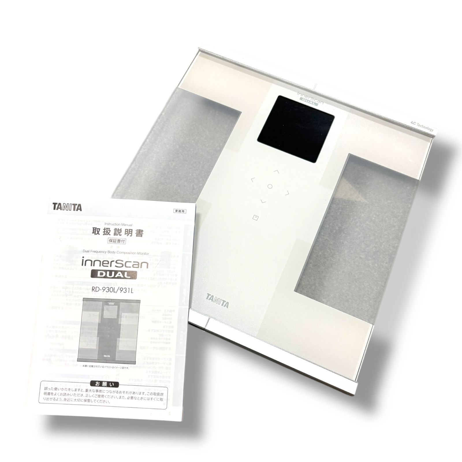 タニタ 体組成計 RD-931L-WH ホワイト 管理番号2002