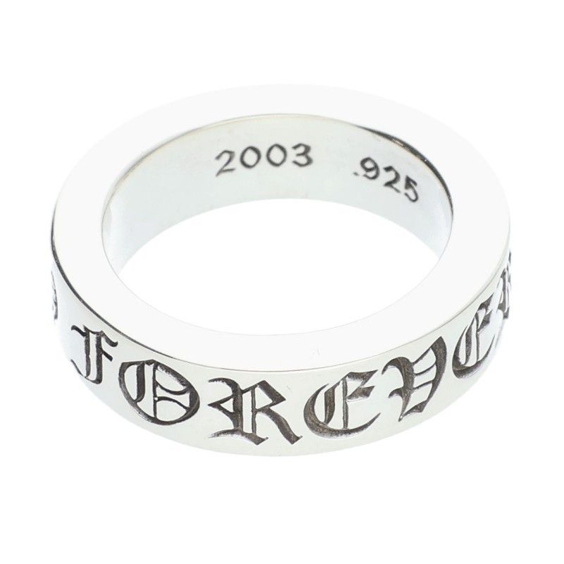 クロムハーツ 6mm SPACER FOREVER 6mmスペーサーフォーエバー シルバーリング メンズ 11号