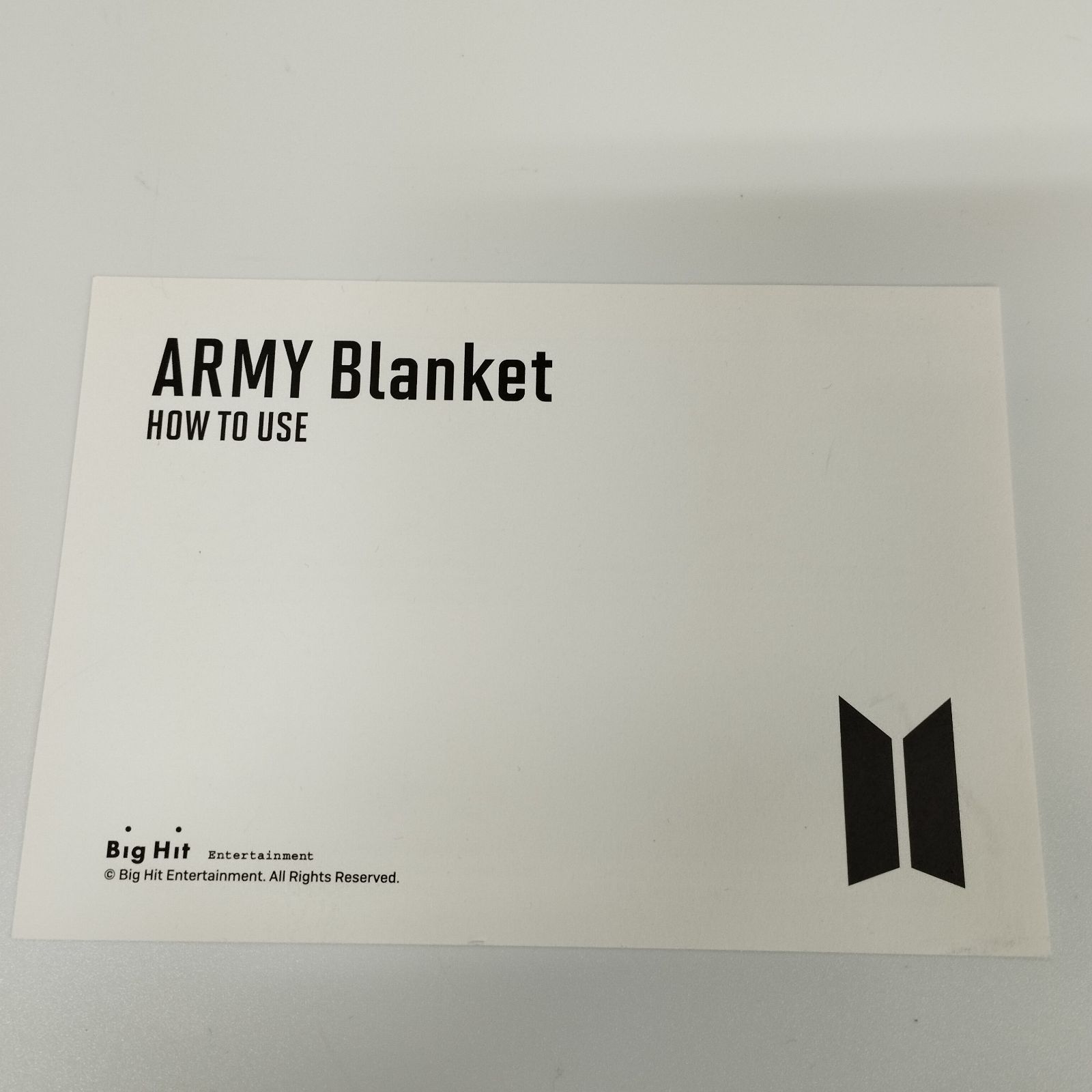 S14355】防弾少年団 BTS MERCH BOX #1 ARMY ブランケット