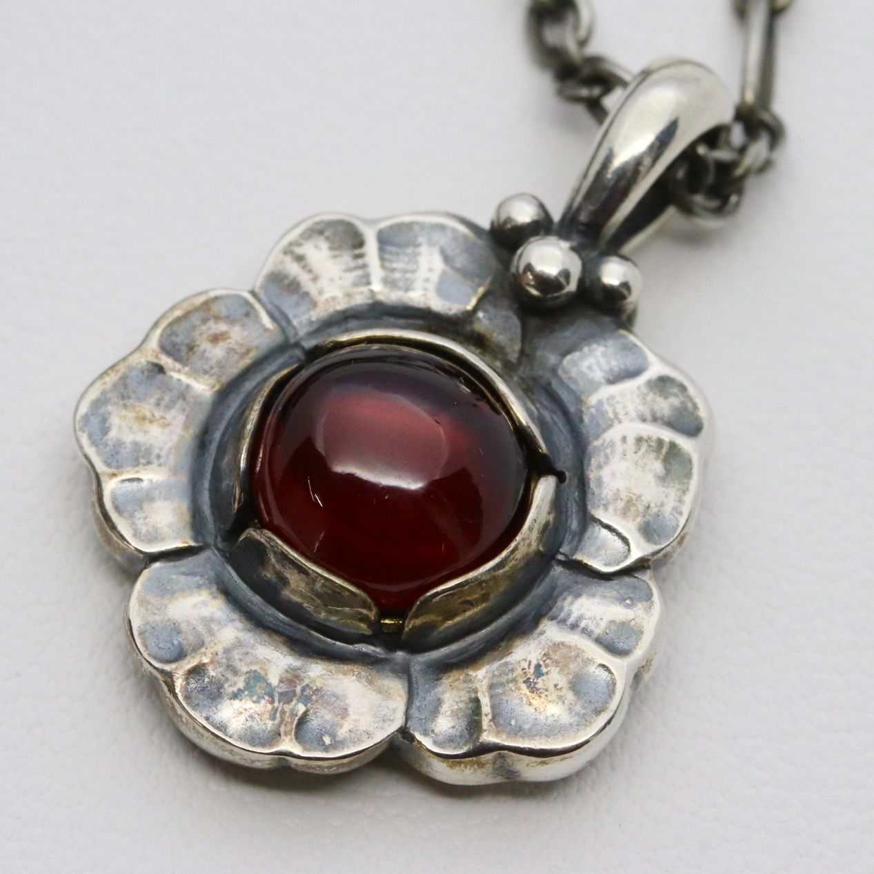 ジョージジェンセン シルバーフラワー ガーネット 2002