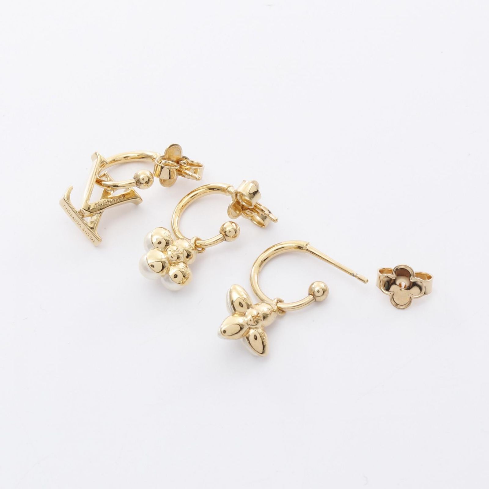 LOUIS VUITTON ヴィトンピアス スパイク セット3 片耳 国内発送】Louis Vuitton ピアス LV スパイク セット3 (Louis Vuitton