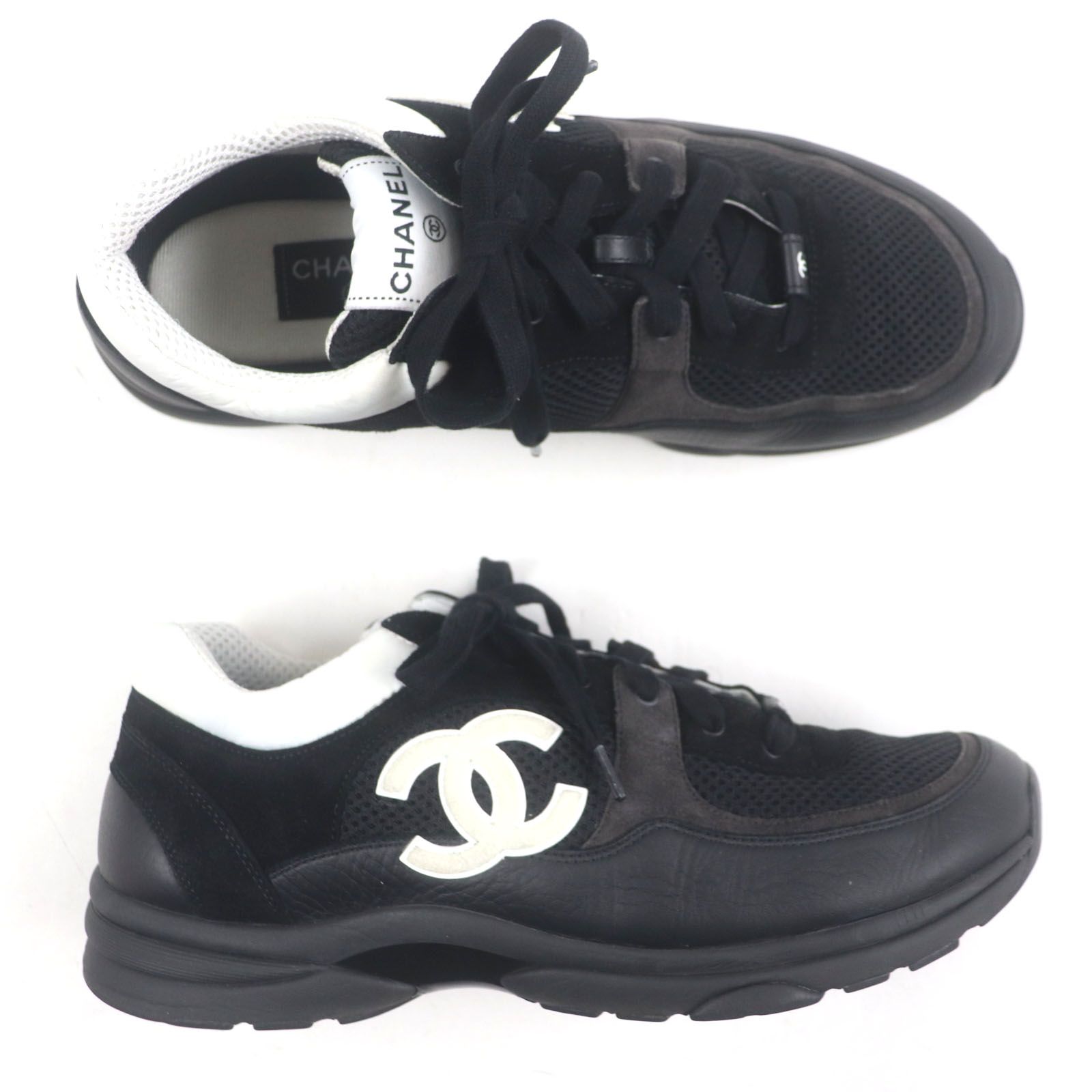 シャネル スニーカーメンズ44 G38301