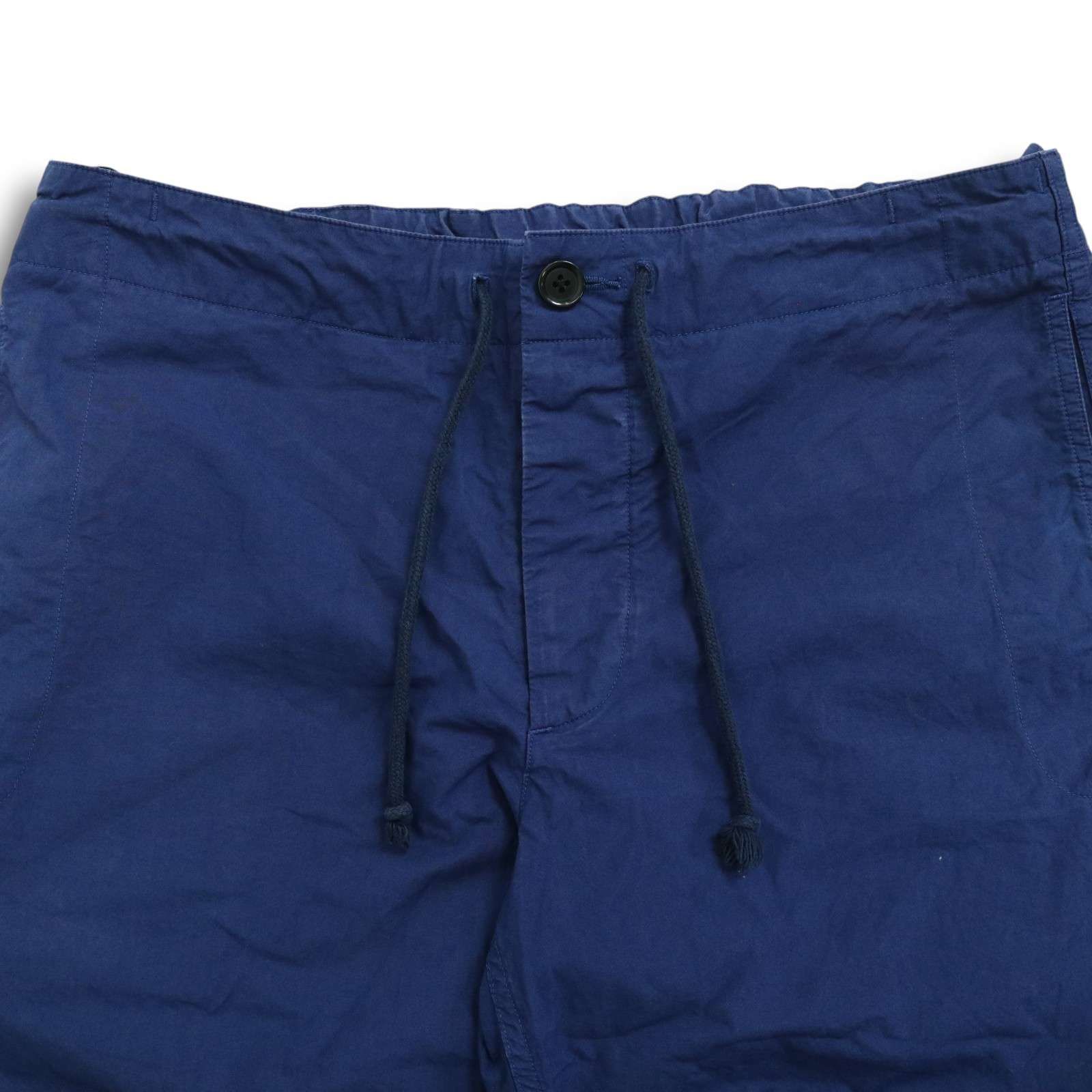 MHL. マーガレットハウエル　パンツ　ネイビー MHL. マーガレットハウエル ネイビー パンツ 4つボタン コットン