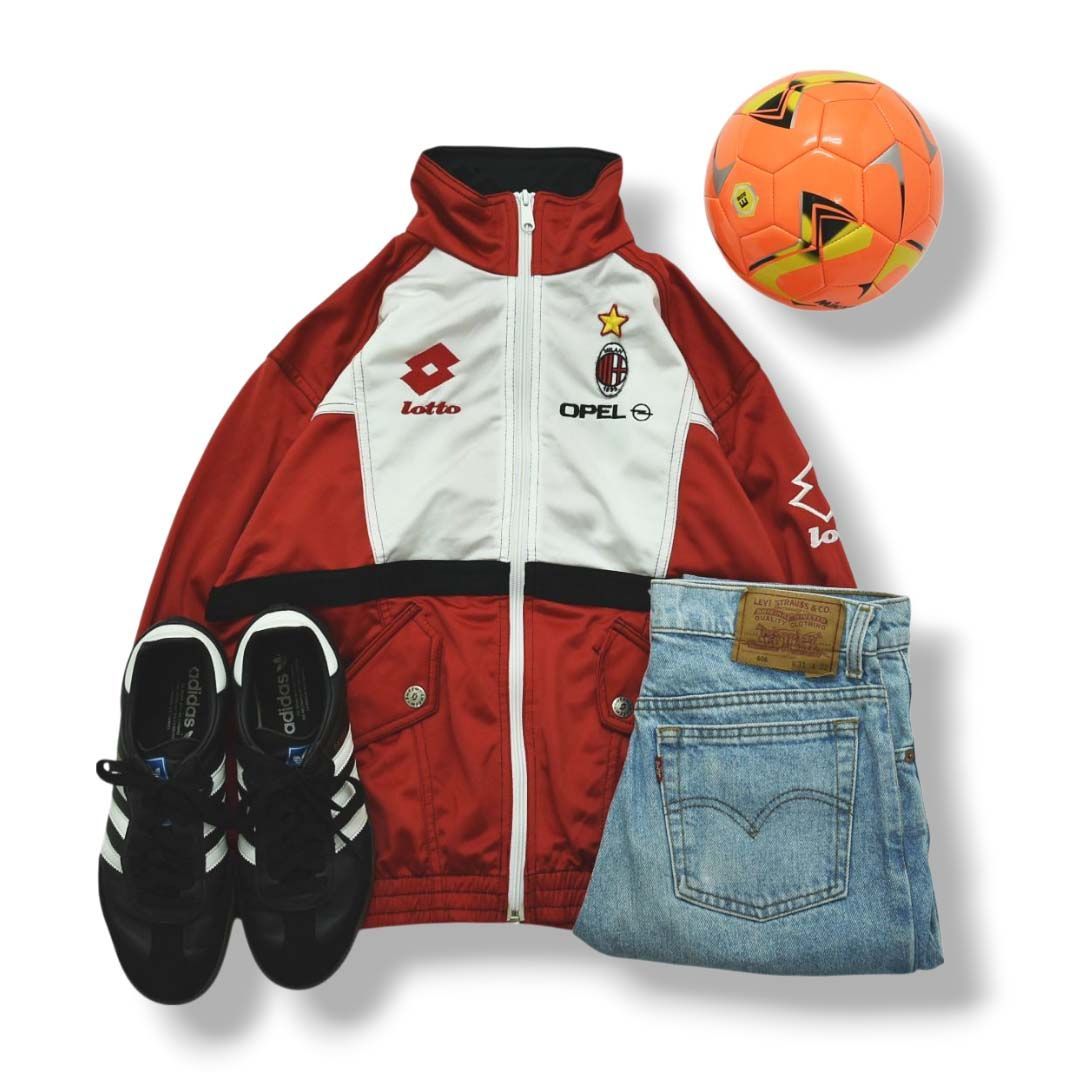90s ヴィンテージ ロット Lotto ACミラン トラック ジャケット