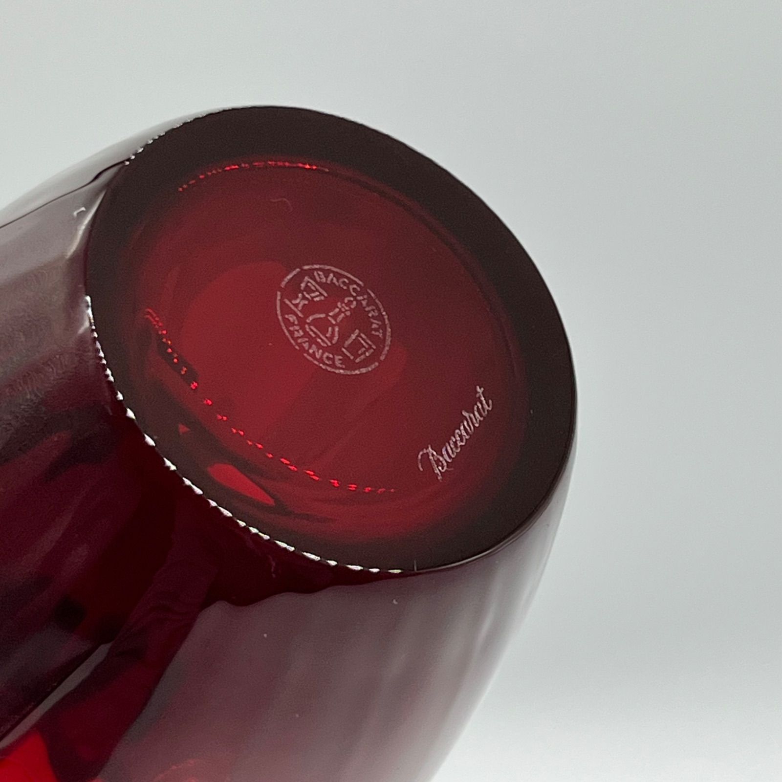 Baccarat フラワーベース バカラレッド 花瓶 花入 花器 フラワーベース