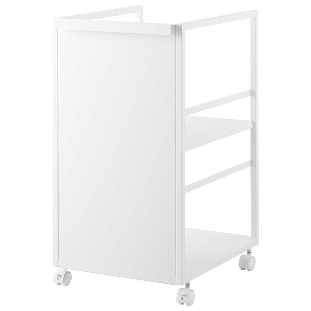 キャスター付きワゴン 山崎実業 tower タワー 目隠しワゴン スリム 8468 ホワイト SPORTUS 沖縄