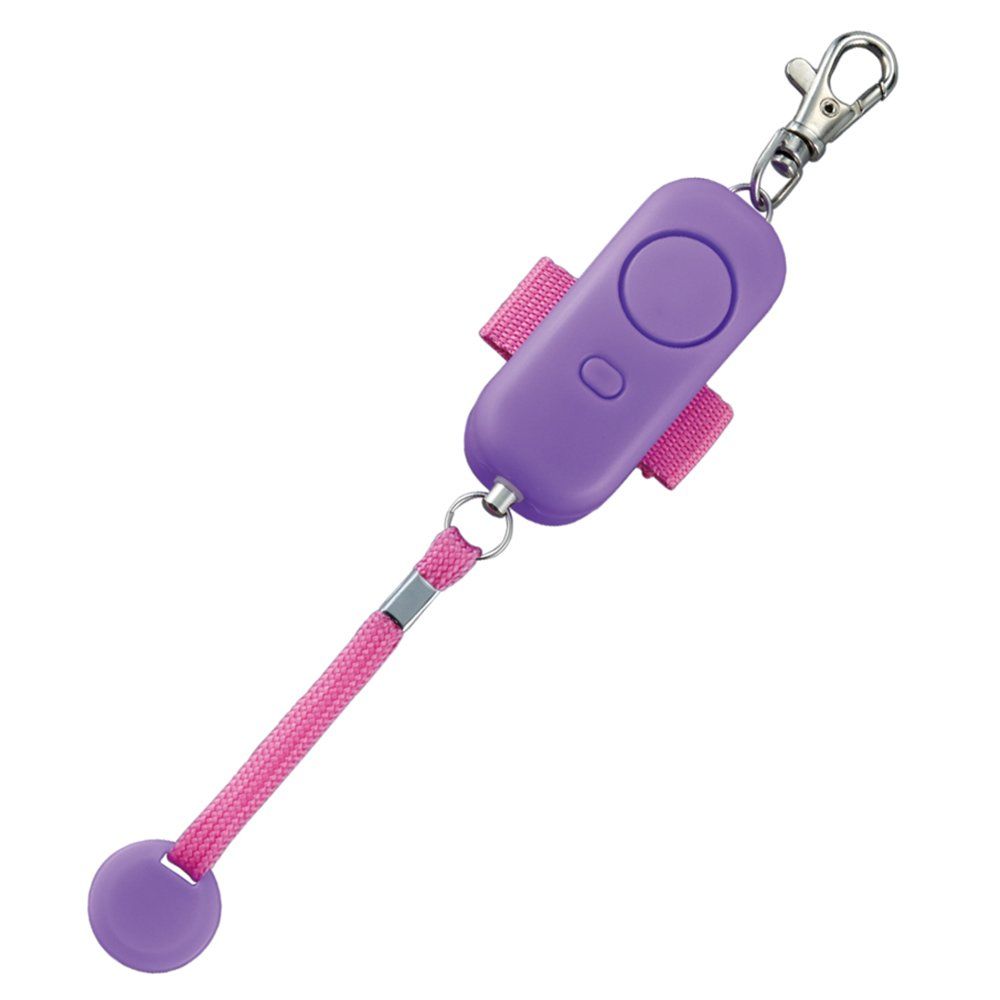 （まとめ買い）デビカ 光る!耐衝撃非常用ブザー 防犯ブザー パープル 703559 【3個セット】