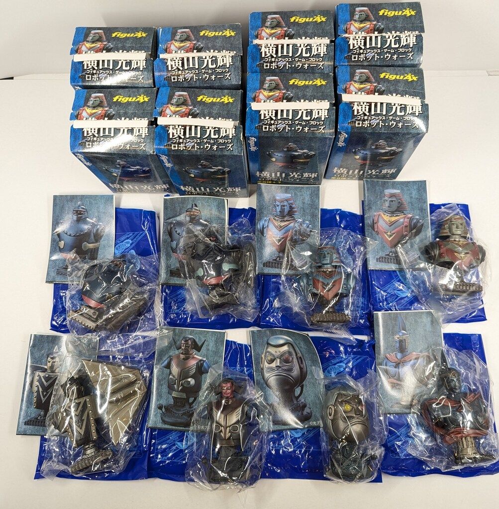 ハピネット・ロビン 横山光輝フィギュアックス・ゲーム・ブロック ロボット・ウォーズ ノーマル8種セット