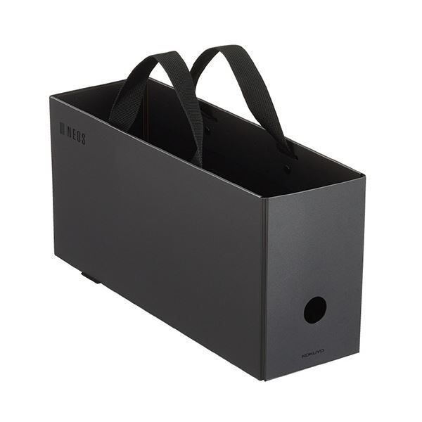 まとめ コクヨキャリーボックス NEOS A4ハーフ ブラック A4PH-NELFM-D 1個 ×10セット