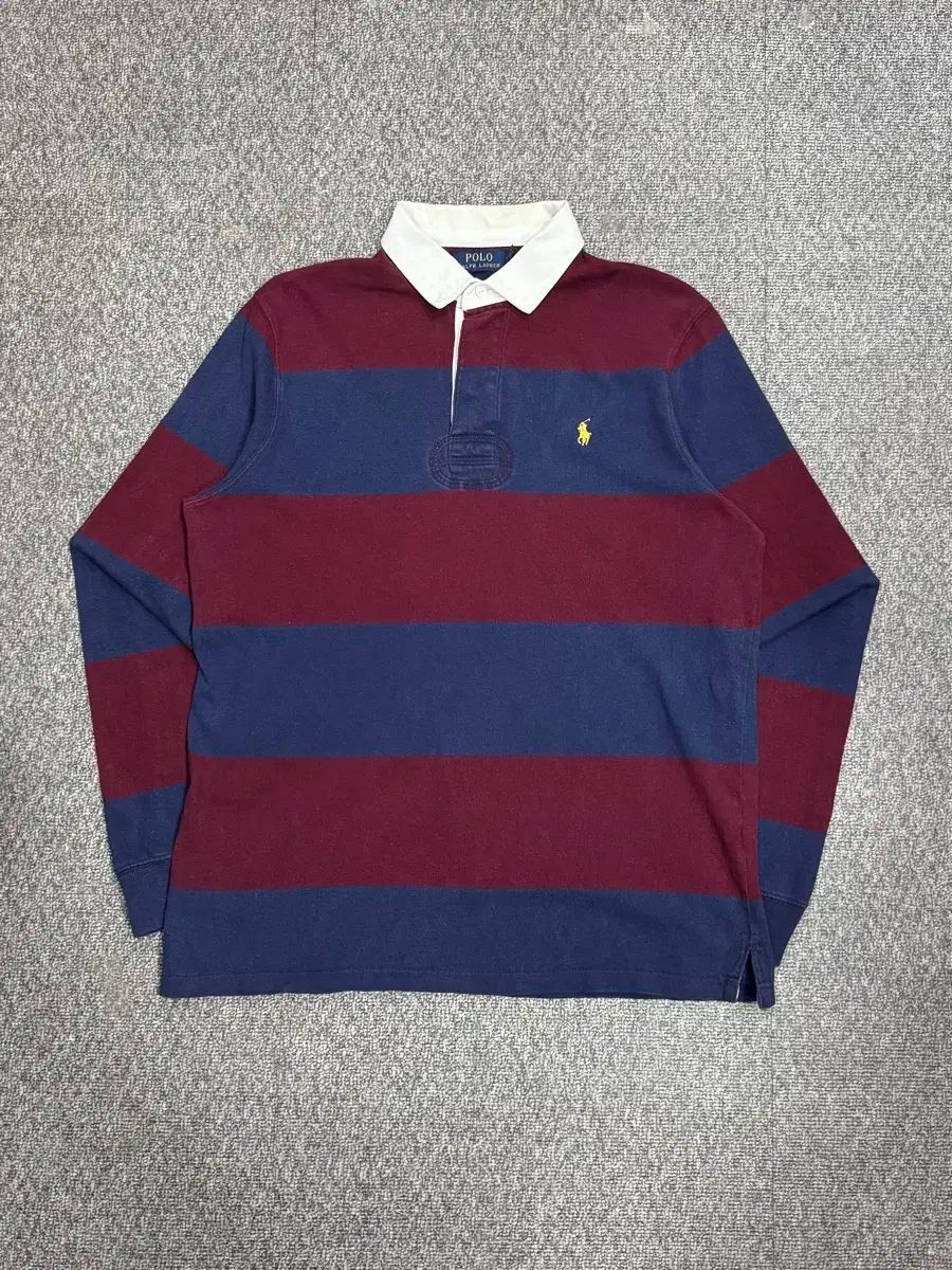 ポロ Ralph Lauren ラルフローレン ストライプ ラグビーシャツ