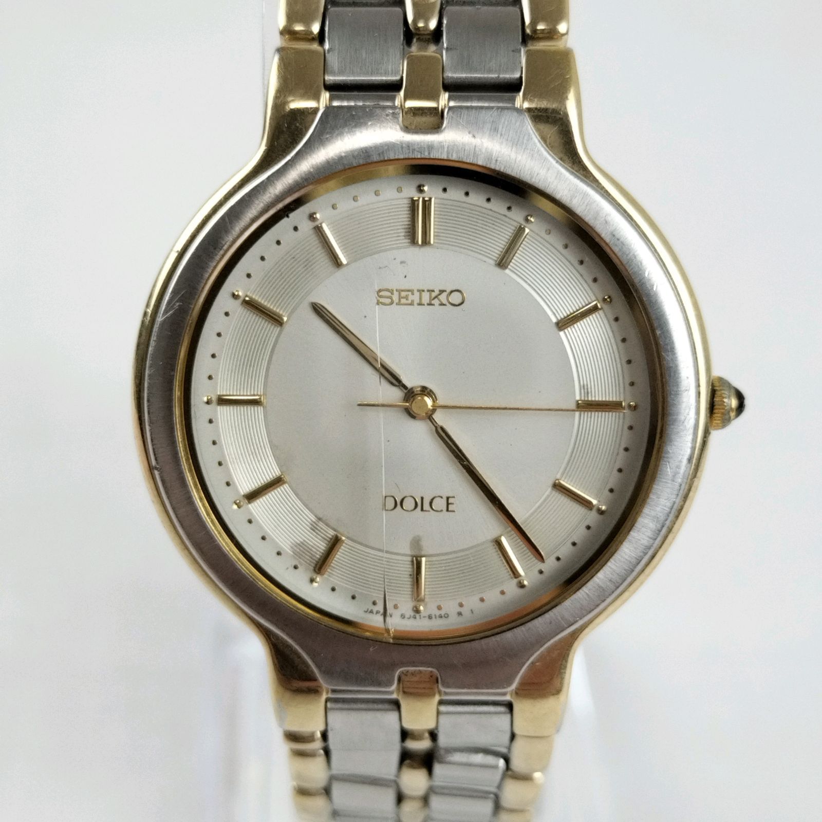 SEIKO DOLCE 8J41-6090 セイコー ジャンク ドルチェ ゴールド シルバー ...