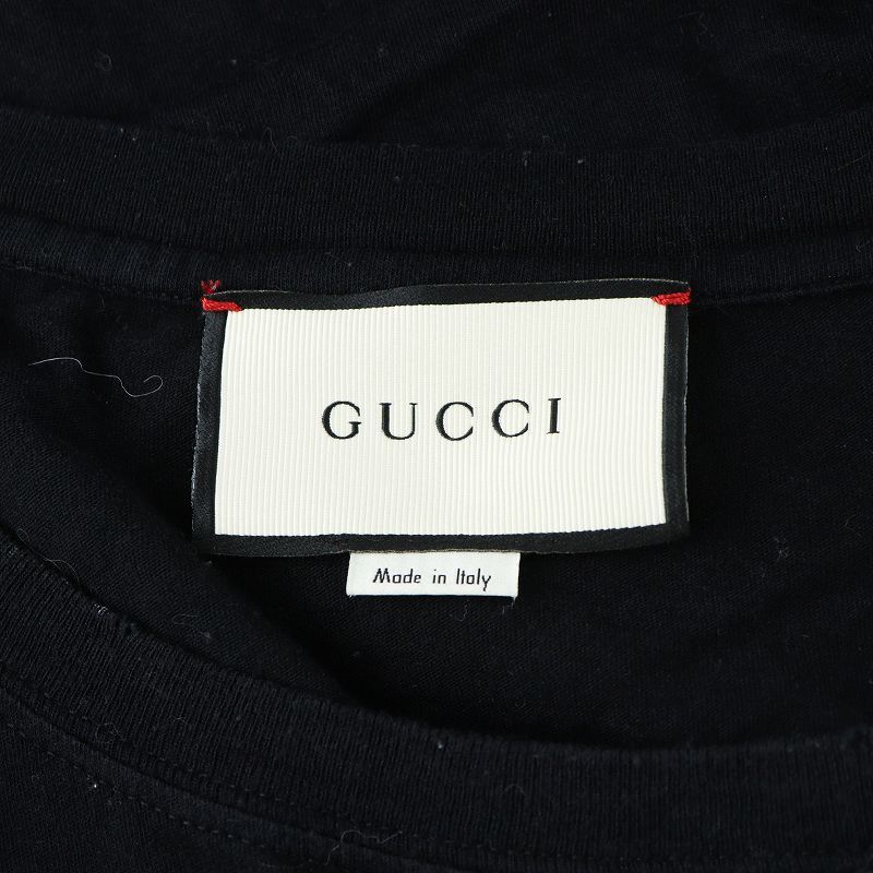 希少✨GUCCI グッチ シェリーライン リボン ロゴ刻印 シャツ ブラックXS 希少✨GUCCI グッチ シェリーライン リボン ロゴ刻印 ブラック