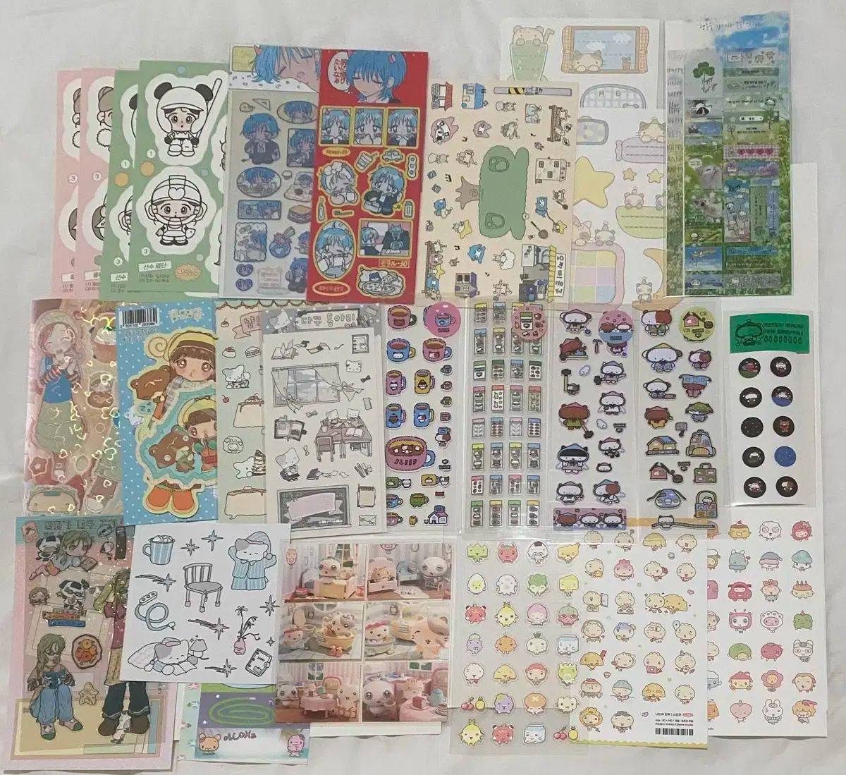 ふわふわのもの ジョブ ソヒヒ デコレーションダイアリー ステッカー