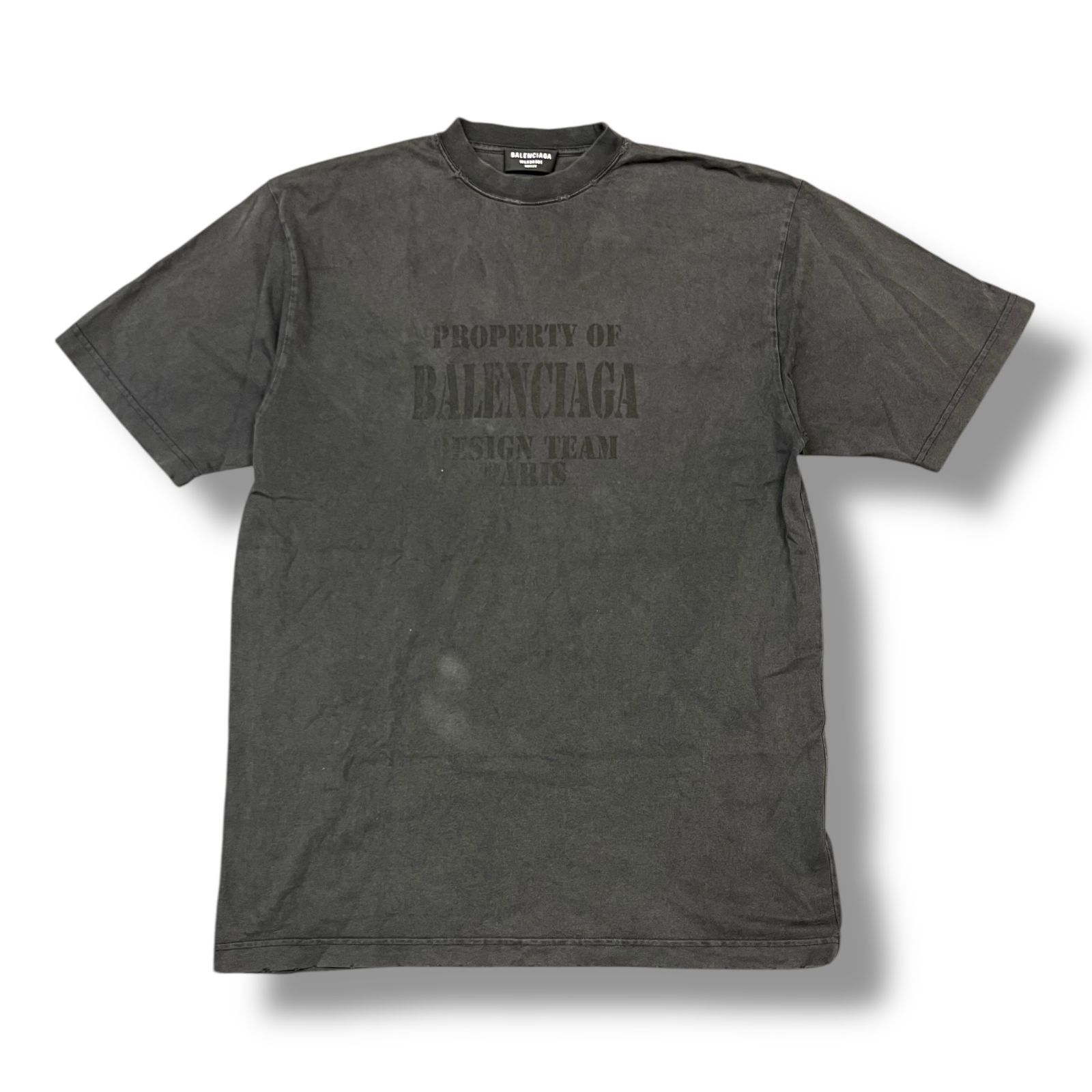 国内正規 BALENCIAGA 22AW Logo-Print T-Shirt プロトタイプ ロゴ 