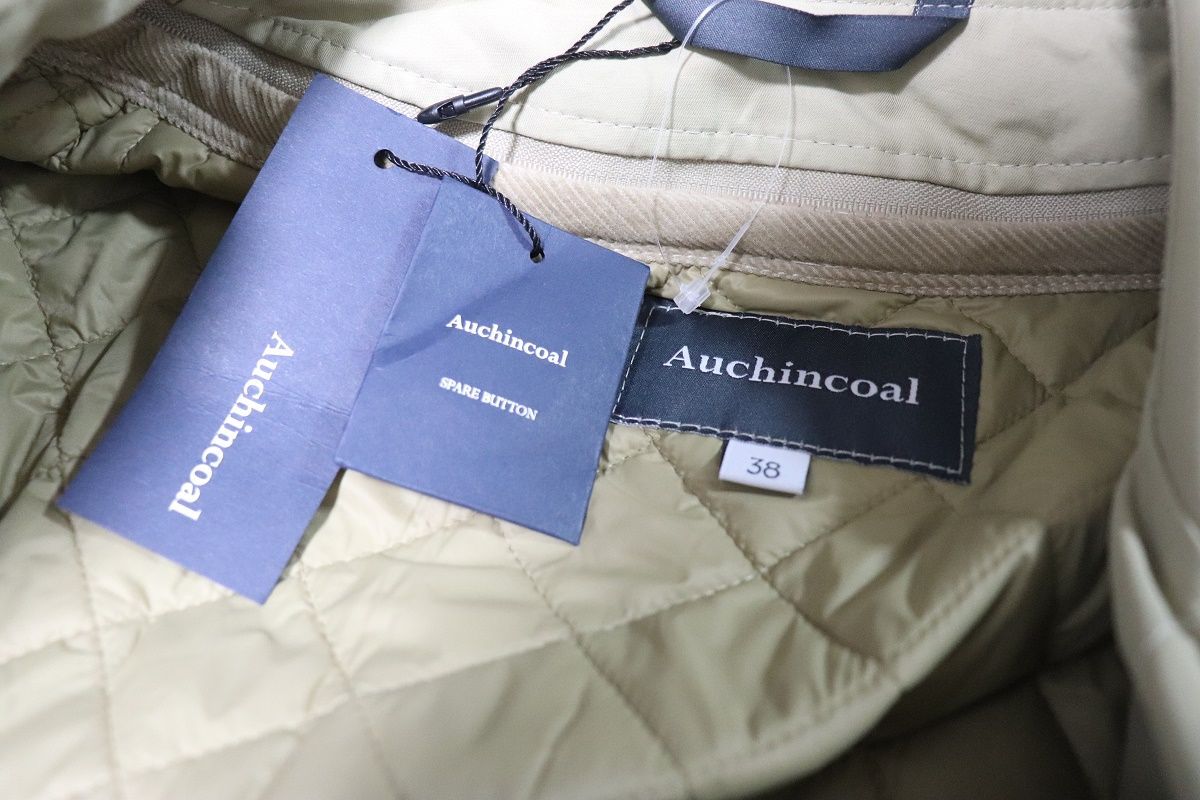 Auchincoalオーケンコール新品メンズステンカラーコート38英国製 