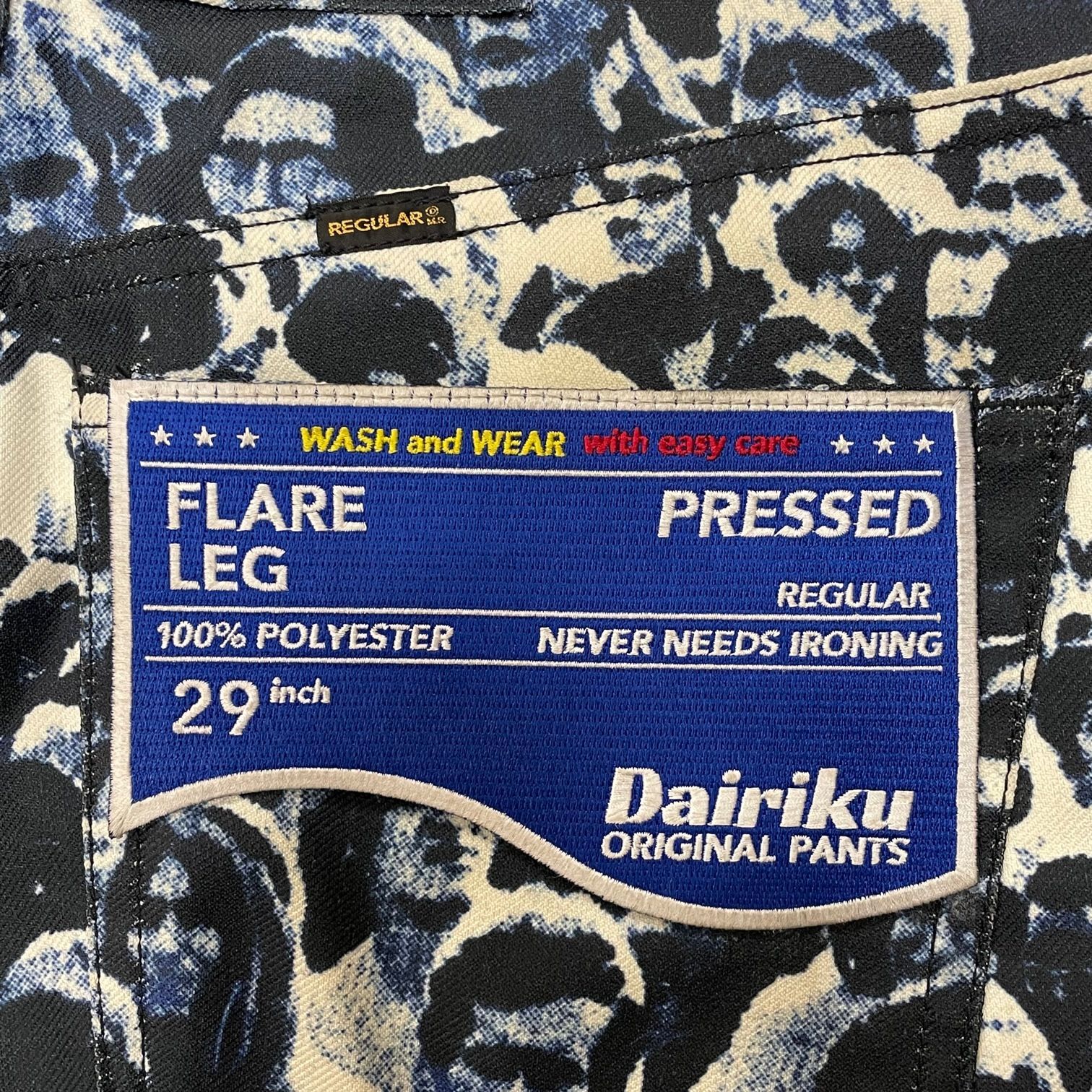 パンツ DAIRIKU 23ss Woodstock FlarePants 29inch 定価46200円 DAIRIKU 23SS WOODSTOCK FLARE PRESSED PANTS ウッド