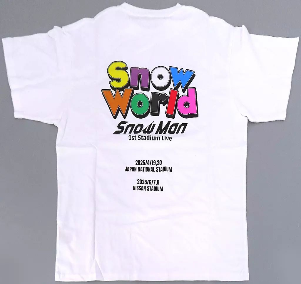 SnowMan Snow World ライブTシャツ ロゴver. Snow Man 【 Tシャツ