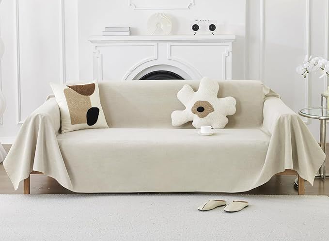 限定SALE，安い 【在庫処分】HomeFirst ソファーカバー 犬猫対策 北欧風 マルチカバー 長方形 撥水加工 ソファカバー 3人掛け 肘付き 肘なし ソファーベッドカバー 多機能 ブランケット 無地 柔らかい ソファ
