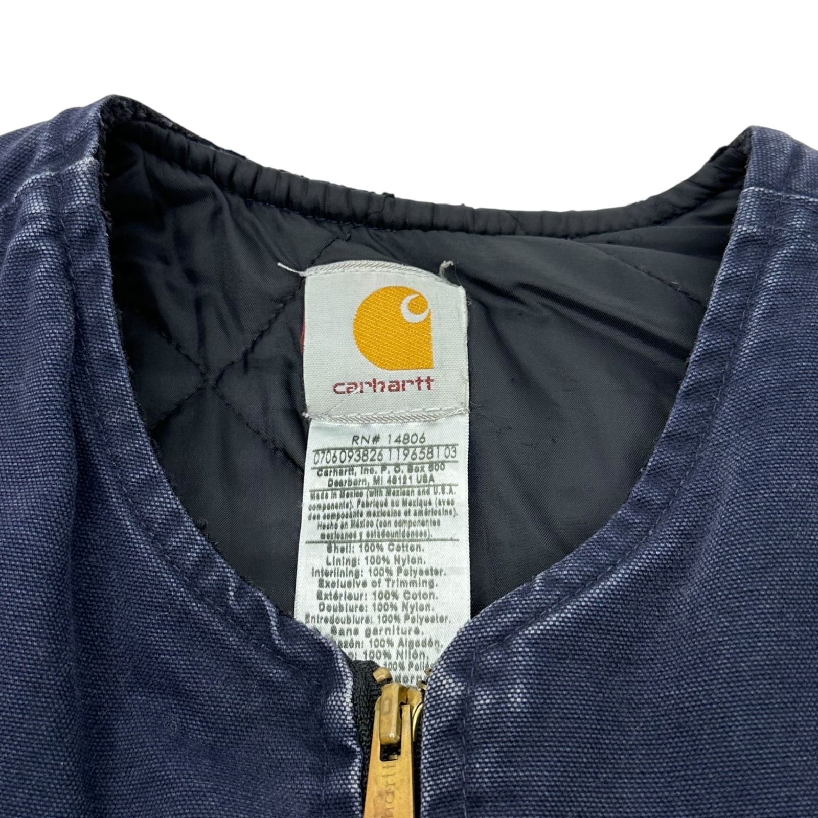 carhartt(カーハート) 00's DUCK VEST V02 MDT ダック地 中綿