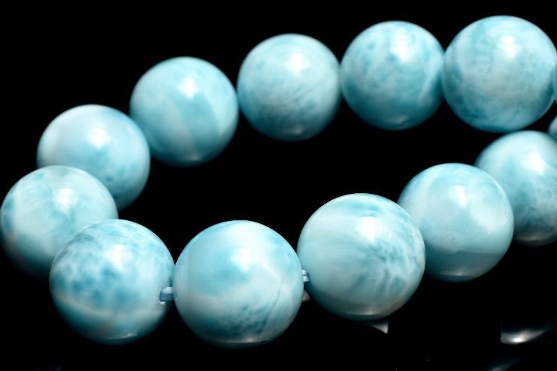 天然石ラリマー原石③42mm×26mm海のように美しい模様！！ 天然石