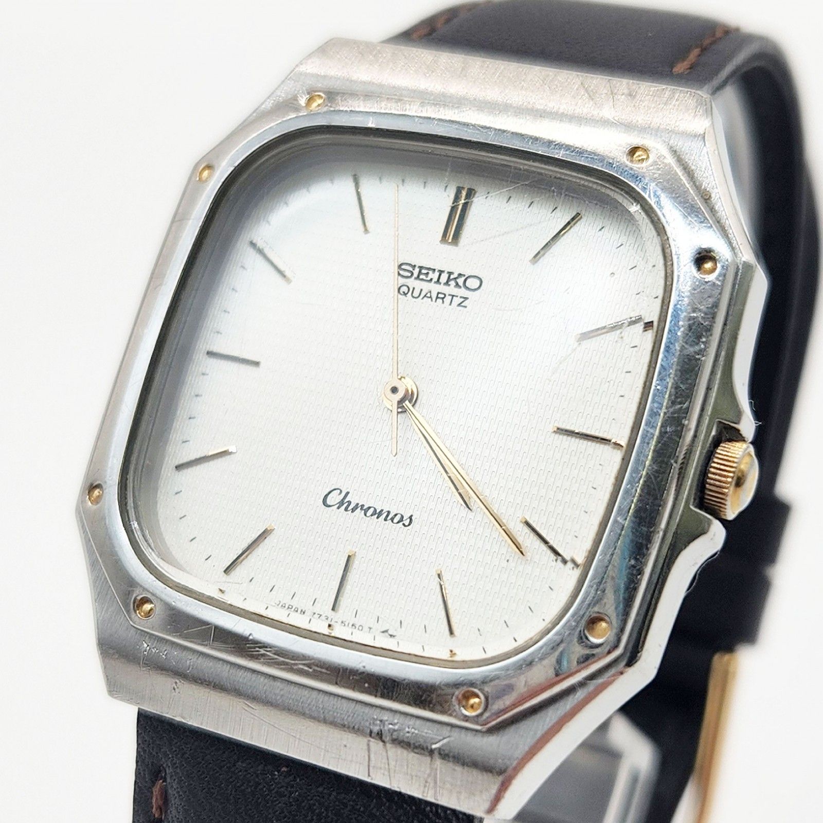 SEIKO セイコー クロノス 7731-5130 クォーツ 腕時計 楽天市場】セイコー SEIKO クロノス メンズ 腕時計 7731-5130