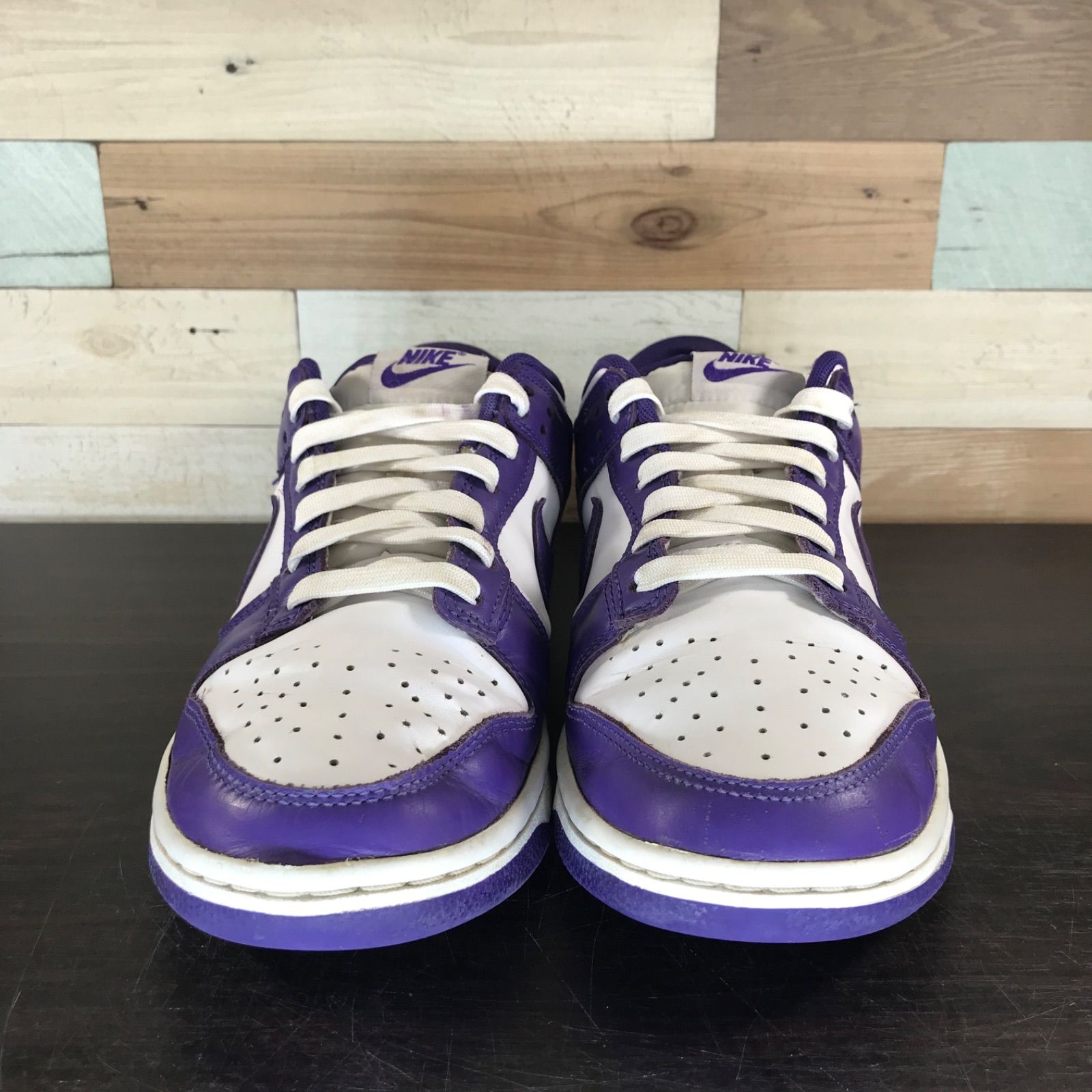 NIKE DUNK LOW RETRO ダンク ロー カット レトロ パープル ホワイト 白 