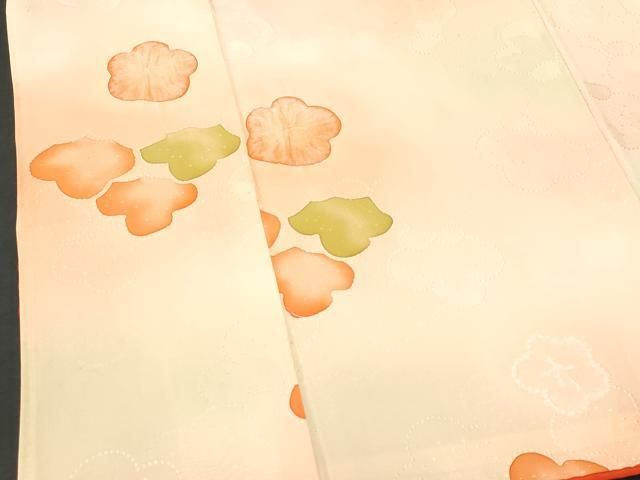 平和屋着物○訪問着 絞り 舞花文 正絹 逸品 CAAW7564yc 平和屋着物□